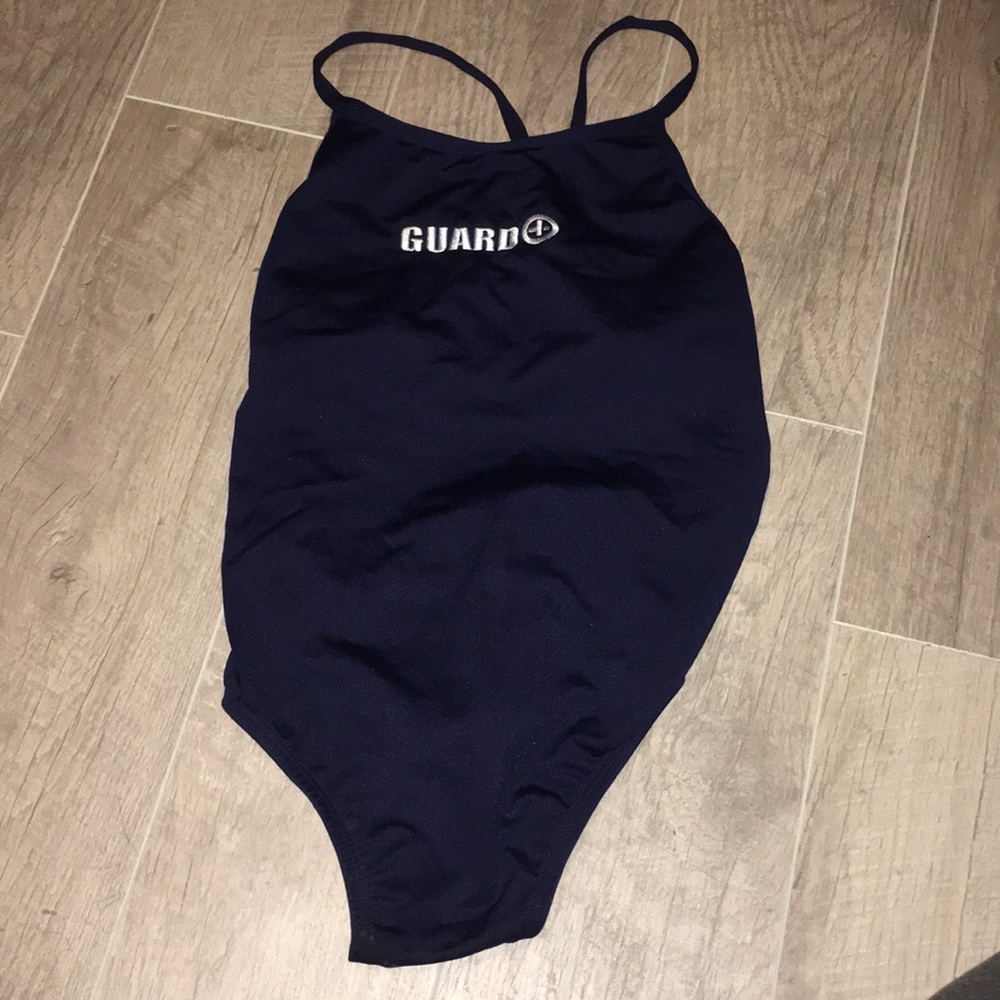 Blue guard suit